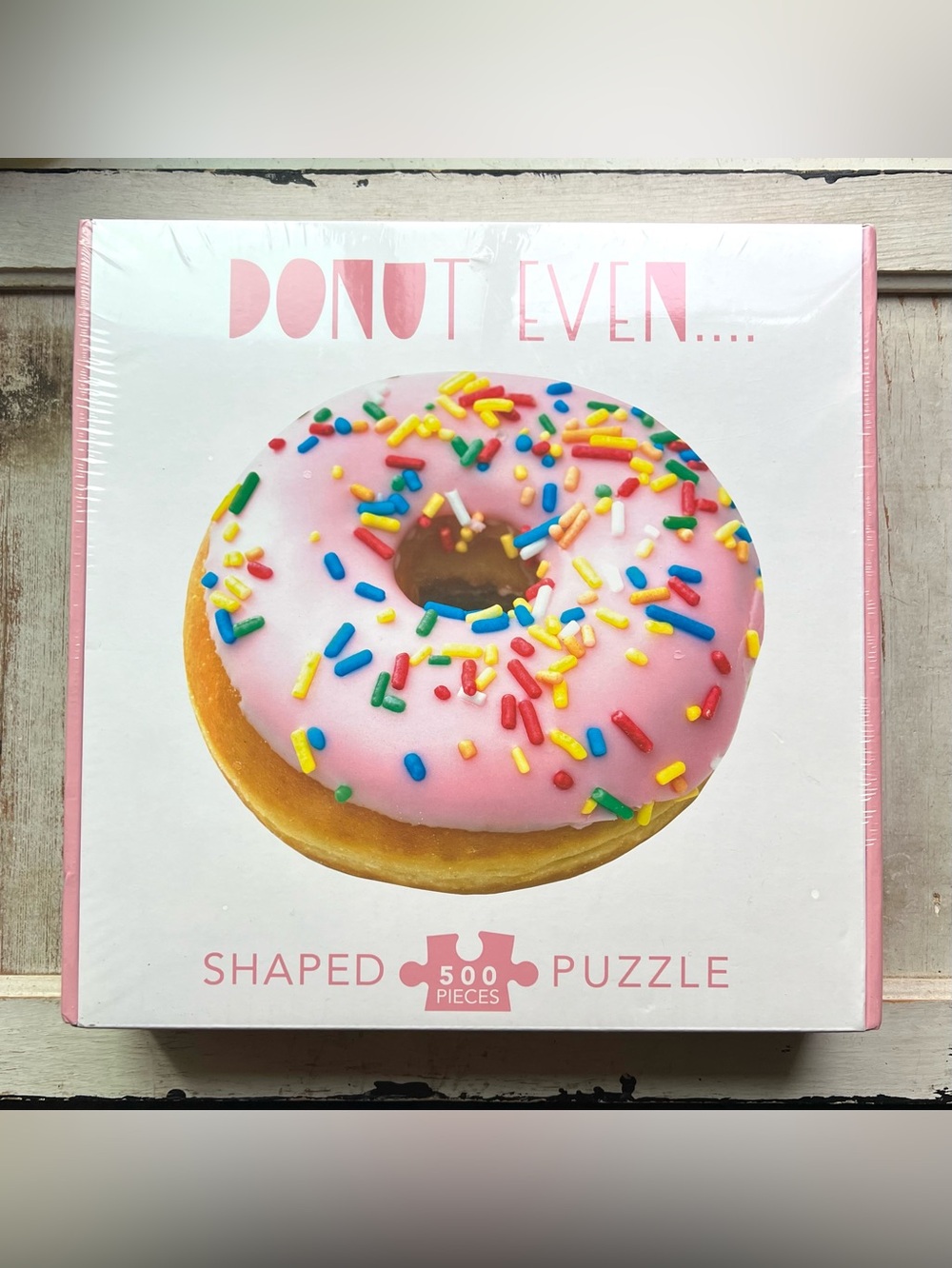 Donut Even Pink Sprinkles Shaped Puzzle - 500 Pieces